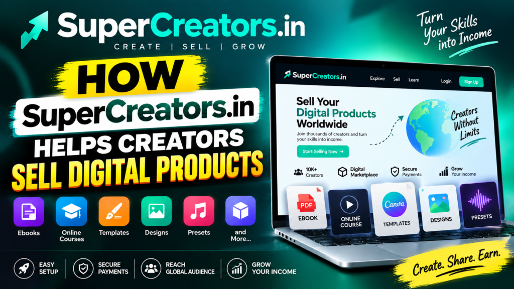 How Super Creators.in Helps Creators Sell Digital Products