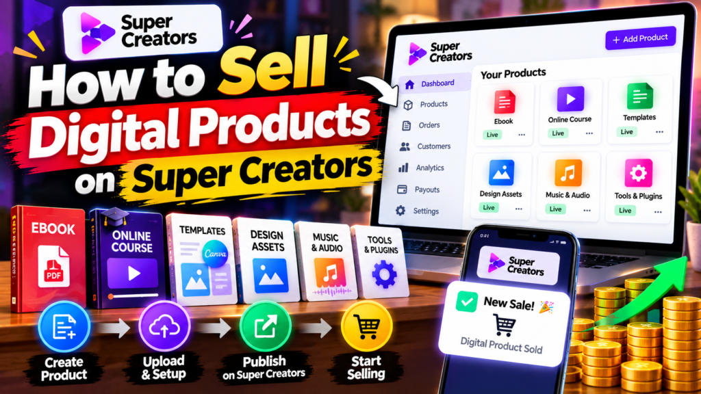 How To Sell Digital Products On Super Creators