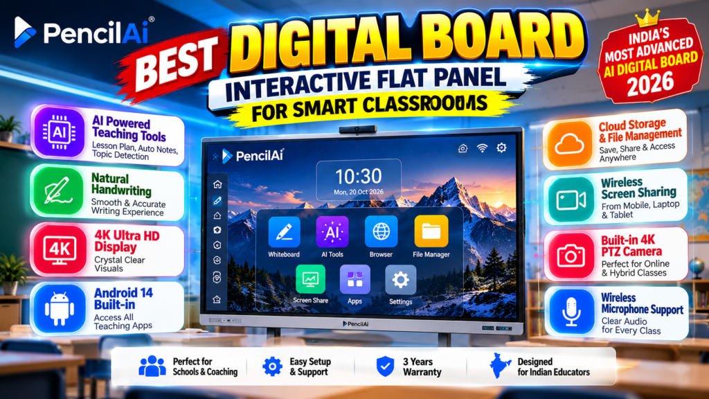 Digital Board AI Interactive Flat Panel for Smart Classrooms