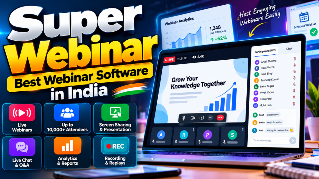 Super Webinar : Best Webinar Platform in India